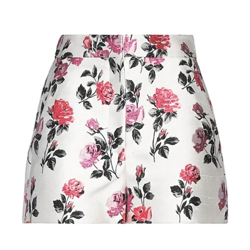 Valentino Garavani High Waist Floral Shorts Bermuda